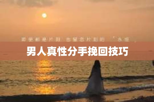 男人真性分手挽回技巧