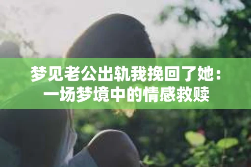 梦见老公出轨我挽回了她：一场梦境中的情感救赎