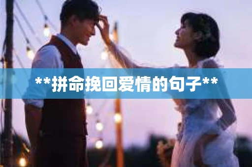 **拼命挽回爱情的句子**