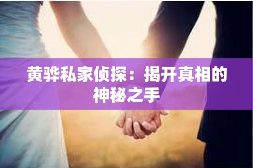 黄骅私家侦探：揭开真相的神秘之手