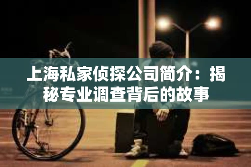 上海私家侦探公司简介：揭秘专业调查背后的故事