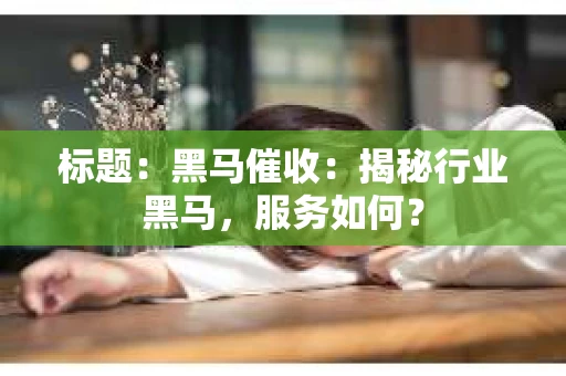 标题：黑马催收：揭秘行业黑马，服务如何？