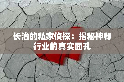 长治的私家侦探：揭秘神秘行业的真实面孔