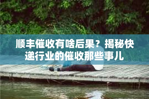 顺丰催收有啥后果？揭秘快递行业的催收那些事儿