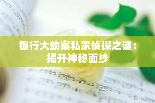 银行大劫案私家侦探之谜：揭开神秘面纱