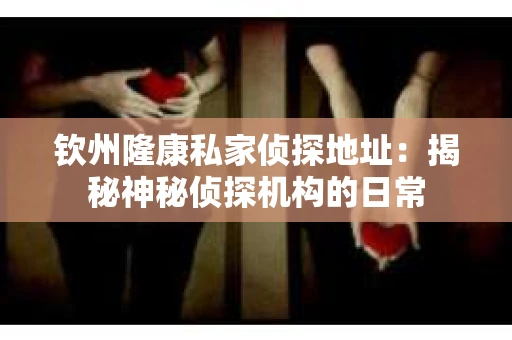 钦州隆康私家侦探地址：揭秘神秘侦探机构的日常