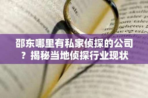 邵东哪里有私家侦探的公司？揭秘当地侦探行业现状
