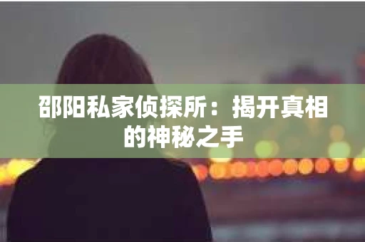 邵阳私家侦探所：揭开真相的神秘之手
