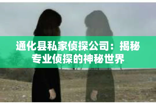通化县私家侦探公司：揭秘专业侦探的神秘世界