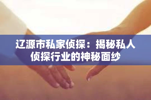 辽源市私家侦探：揭秘私人侦探行业的神秘面纱