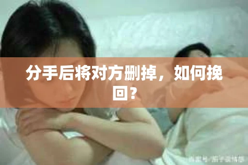 分手后将对方删掉，如何挽回？