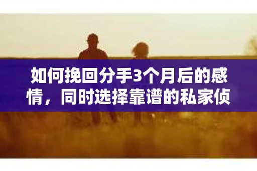 如何挽回分手3个月后的感情,同时选择靠谱的私家侦探社? 如何挽回分手3个月后的感情,同时选择靠谱的私家侦探社?
