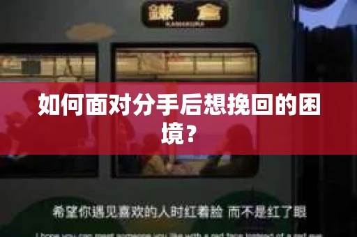 如何面对分手后想挽回的困境？