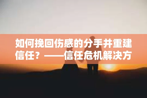 如何挽回伤感的分手并重建信任？——信任危机解决方案